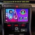 DAB+ Android 14 Autoradio Für Audi A4 8E 8H B6 B7 2000-2009 Carplay GPS Navi Kam