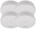 BRENNENSTUHL RM L 3100 4er Pack Rauchwarnmelder, Weiß