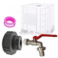 IBC Adapter mit Kugelhahn 3/4" Regenwasser 1000l Container Wassertank Kanister