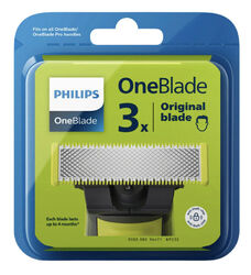 3x original Ersatzklingen Philips OneBlade QP230/50 Rasierklingen 100% OVP Neu