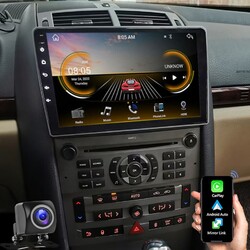 9 ZOLL Android 13 Autoradio Carplay GPS NAVI 4+64G KAM Für Peugeot 407 2004-2011