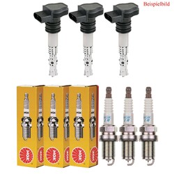 3x DENSO Zündspule +3x NGK Zündkerze für Nissan Micra IV K13 1.2 Note E12 1.6