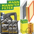 MANN INSPEKTIONSPAKET+MANNOL 5W-30 MOTORÖL passend für 2.0 TDI VW CRAFTER 2E/F