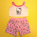 Build-A-Bear rosa Hello Kitty Teddybär Pyjama Schlafanzug Outfit Set - Sanrio