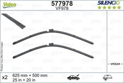 VALEO Wischblatt Scheibenwischer SILENCIO FLAT BLADE SET 577978 für AUDI A7 4KA