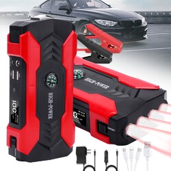 28000mAh 12V Auto KFZ PKW Starthilfe Jump Starter Ladegerät Booster Power Bank