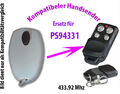 TKStar 433 Mhz Handsender Fernbedienung kompatibel zu Homentry PS94331 PS94330