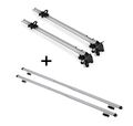 2x Fahrradträger Bike Pro+Dachträger RAPID für für Dacia Logan Kombi 5Türer ab 1