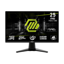 MSI MSI MAG 255FDE E20 Gaming Monitor - 200 Hz, 0,5ms GtG Rapid IPS PANEL