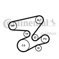 CONTINENTAL CTAM Keilrippenriemensatz 6PK2080K1 für BMW X3 E46 X5 E60 E53 E83