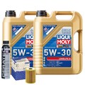 Motoröl 5W30 LIQUI MOLY Longlife Iii 10L+MAHLE Ölfilter +Cera Tec
