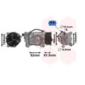 VAN WEZEL Kompressor Klimaanlage für VW Polo 1.4 Lupo Seat Arosa Cordoba
