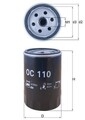 Ölfilter Öl Filter für Mercedes SL 190 W126 S124 Knecht Oc110 1982 - 1996