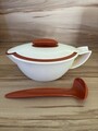 Tupperware Thermo Duo Sauciere 400ml mit kleiner Kelle orange 