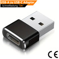 USB A Stecker auf USB C Buchse Adapter OTG Konverter Samsung Laden Daten Handy