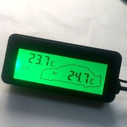 Auto Thermometer Digital Innen-Außen LCD Temperaturmessgerät  für 12V-Fahrzeuge