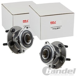 2X NTY RADLAGER-SATZ HINTEN VORNE BEIDSEITIG PASSEND FÜR HYUNDAI GRAND IX55