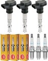 3x MAXGEAR Zündspule+NGK Zündkerze für Seat Arona KJ7 1.0 TSi Ibiza V KJ1 KH7