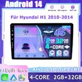 2GB+32GB Android 14 Car Play Autoradio GPS Für Hyundai H1 2010-2014 Navi WIFI BT