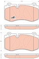 GDB1733 TRW Bremsbelagsatz, Scheibenbremse für MERCEDES-BENZ,VAUXHALL