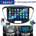 DAB+ Carplay Für Hyundai i10 2007-2013 Android 14 Autoradio Bluetooth GPS Kamera
