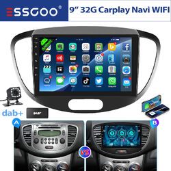 DAB+ Carplay Für Hyundai i10 2007-2013 Android 14 Autoradio Bluetooth GPS Kamera