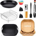 Heißluftfritteuse Zubehör,XXL Airfryer Zubehörnur für COSORI 5,5L, Philips Air