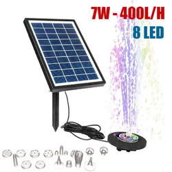 400L/H Solarpanel angetriebene Wasserspielpumpe Garten Pool Teich Aquarium Brunnen✅Solarmodul angetriebene Wasserpumpe Pool Teich Brunnen UK✅
