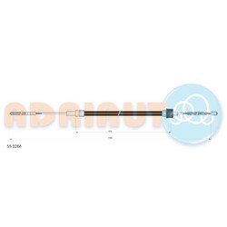 1x ORIGINAL® Adriauto Seilzug, Feststellbremse Links, Rechts für Seat AROSA