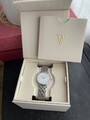 Paul Valentine Damen Armbanduhr, Silber/weiß, Neu, unbenutzt, original verpackt