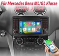 Android14 Autoradio Für Mercedes Benz ML/GL Klasse W164 X164 Carplay GPS BT DAB+
