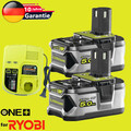 2x Original Für Ryobi Akku 18V 5,0Ah HP Lithium ONE Plus RB18L50 P108/Ladegerät