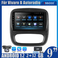 DAB+ CarPlay Autoradio Android 12 GPS Navi RDS Kamera Für Opel Vivaro B 2014-19
