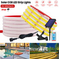 12V Solar COB LED Streifen Neon Stripe Lichterkete Band Außen Selbstklebend IP68