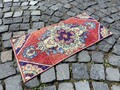 Kleiner Teppich Fußmatte Badematte Wollteppich Oushak Teppich Traditioneller ...