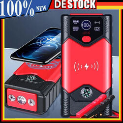 12V 39800mAh Auto KFZ Starthilfe Jump Starter Ladegerät Booster Power Bank PKW