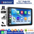 Android13 Carplay 1DIN Autoradio GPS Navi BT KAM 2+64G drehbarer Bildschirm DAB+
