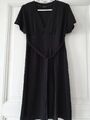 Esprit Kleid, Jersey, schwarz, T-Shirt-Kleid, Gr. L/XL, V-Ausschnitt