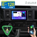 6+128GB Android 15 Autoradio Carplay Navi GPS Für VW T6 Transporter/Caravelle VI