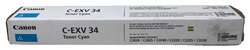 Canon 3783B002 C-EXV34C Toner Original Cyan iR C2020 / C2025/C2030 [ Open Box]