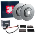 JP BREMSSCHEIBEN 345mm + BELÄGE VORNE passend für AUDI A6 A7 C7 4G