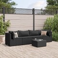Gartenmöbel Lounge Set Sofa Garnitur Sitzgruppe Kissen 5-tlg. Poly Rattan vidaXL