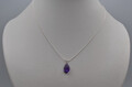 Silber Kette mit  Wunderschöne Amethyst Anhänger