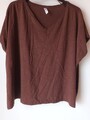 Shirt dunkles Schoko-braun 50 /52 Maxiblue Boxy Oversized