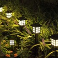 4Stk Solarleuchte Solar Leuchten Edelstahl LED Solarlampe Garten Terrasse Dekor