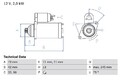 Starter Anlasser für Audi A3 Cabrio Limo Q2 Q3 TT ab 11-> Bosch 0986026160