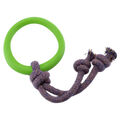 Beco Hundespielzeug Ring mit Seil "Hoop on Rope" grün, diverse Größen, NEU