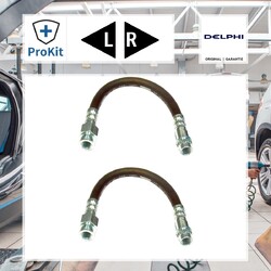 2x ORIGINAL® Delphi Bremsschlauch Vorne, Hinten, Links, Rechts für Citroën