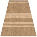 Wasserfest Outdoor Indoor Patio Balkon Teppich Braun Beige in Linie 60x90