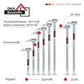 Bausprieß Baustütze Feuerverzinkt Fensterstütze Deckenstütze 20KN Baustützen